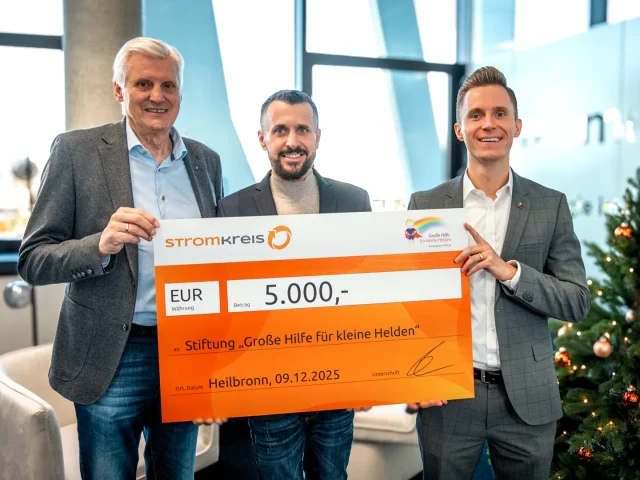 Spenden an Große Hilfe für kleine Helden Heilbronn